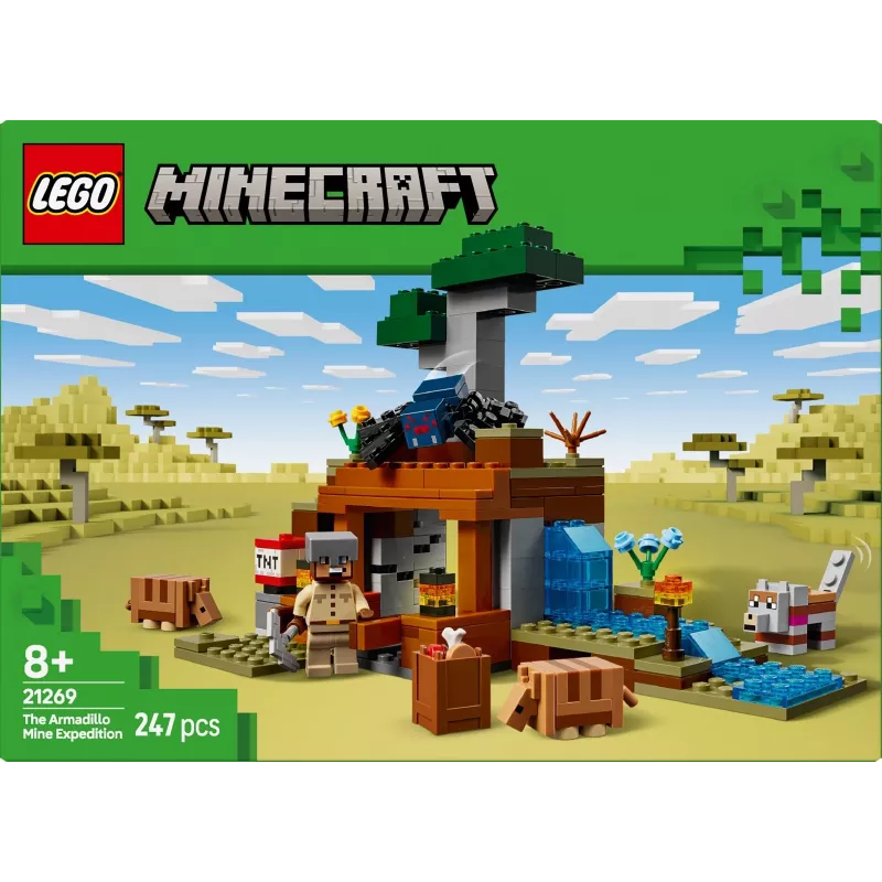 LEGO MINECRAFT 21269 Armadillo raktuvju ekspedīcija