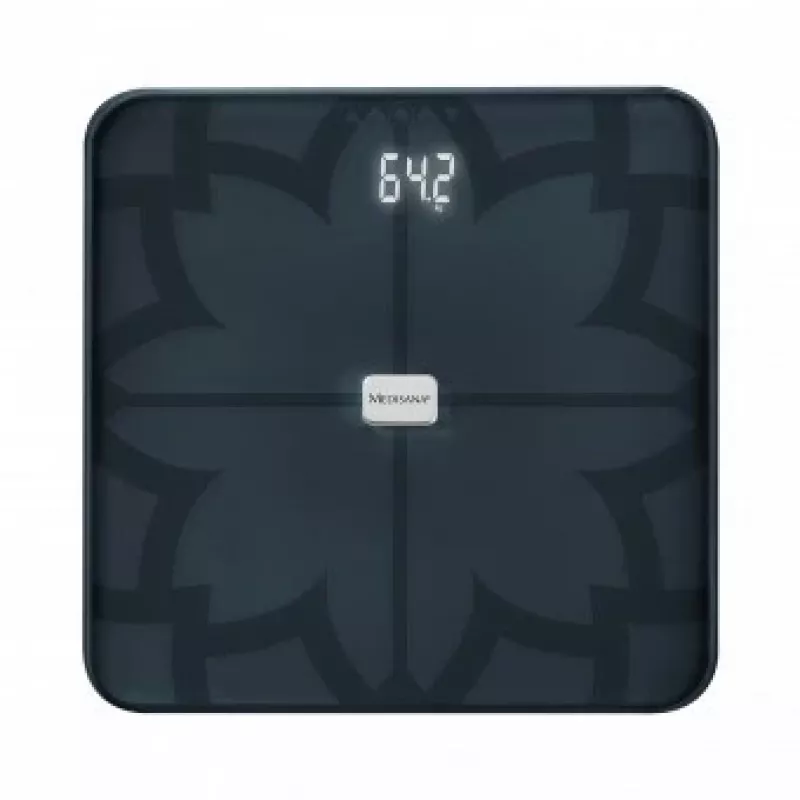 Medisana BS 450 ķermeņa analīzes svari, maks. 180 kg, melni, Bluetooth, ITO sensori (40510)