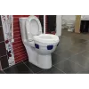 Tualetes poda paaugstinājums HERDEGEN Sahag 580540 zils balts apaļš 410×420×110 mm polipropilēns, maks. slodze 185 kg