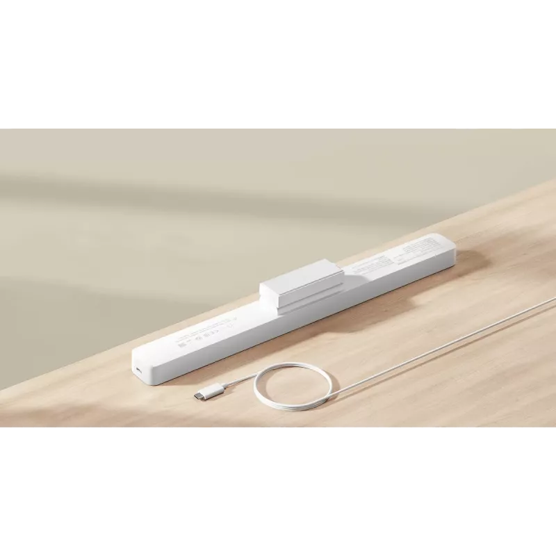 Xiaomi Magnetic Reading Light Bar Rectangular 5 W — balts, 360×40×37 mm, uzlādējama baterija, CRI 90, 4000 K