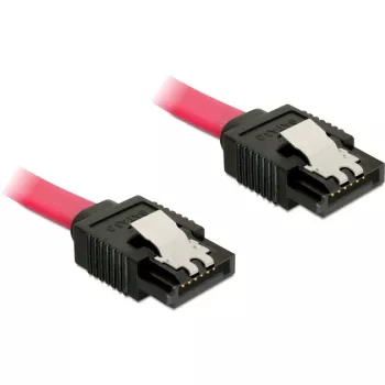 SATA kabelis DeLOCK 82674 0,1 m sarkans