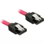 SATA kabelis DeLOCK 82674 0,1 m sarkans