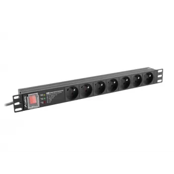 Strāvas sadales bloks PDU Lanberg PDU-PRO-07E-0200-BK