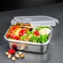Pārtikas uzglabāšanas trauks Lurch Safety 1500 ml - nerūsējošā tērauda pusdienu kastīte