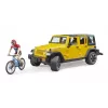 Jeep rotaļlieta BRUDER 02543 kalnu velosipēda un riteņbraucēja tēmai, ABS, daudzkrāsaina, no 4 gadu vecuma