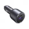 Ugreen 130W 3 pieslēgvietu ātrais auto lādētājs pelēks Austiņām, Mobilajam datoram, Mobilajam tālrunim, Klēpjdatoram, Ārējam akumulatoram, Tālrunim Pelēks Cigarešu aizdedzinātāja Auto