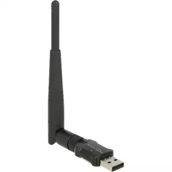 DeLock USB2.0 Dual Band WLAN ac/a/b/g/n Stick - tīkla adapteris - USB2.0 - 802.11b, 802.11a, 802.11g, 802.11n, 802.11ac - Melns (12462)