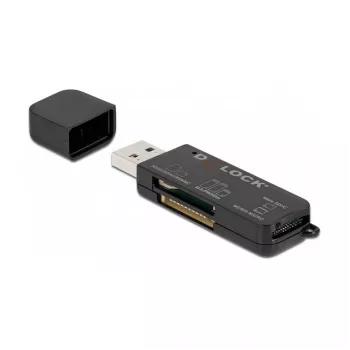 Karšu lasītājs DeLOCK SuperSpeed USB priekš SD Micro SD MS
