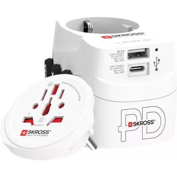 Skross World Adapter PRO Light USB AC30PD (61663)