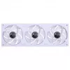 360mm ARGB PWM radiatora ventilatoru komplekts Jonsbo ZB-360 balts — 3x120mm PWM ARGB ventilatori šķidruma dzesēšanas radiatoriem