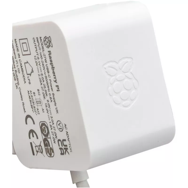 Raspberry Pi SC1152 barošanas bloks un sprieguma pārveidotājs iekštelpām 27 W balts (SC1152)