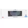 Mehāniskā spēļu tastatūra White Shark Wakizashi GK-002721V2 — pelēki melns rāmis, US izkārtojums, zilie slēdži