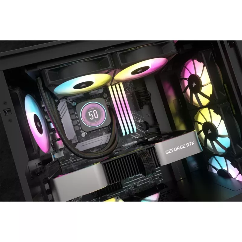 Corsair CW-9060074-WW datora dzesēšanas sistēma Procesors Viss-vienā šķidruma dzesētājs 12 cm Melns 1 gab.