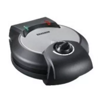 Severin WA 2103 vafeļu dzelzs 4 vafelēm 1200 W Melns, Sudrabs