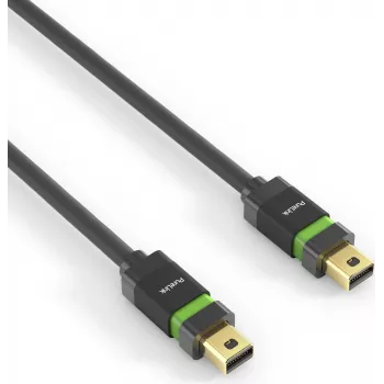 PureLink Ultimate Series ULS2200 - DisplayPort kabelis - Mini DisplayPort (vīrišķais) bloķējams uz Mini DisplayPort (vīrišķais) bloķējams - DisplayPort 1.2 - 1 m - Apaļš, atbalsta 4K 60 Hz
