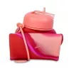 COOLPACK Silikona ūdens pudele Pump 600 ml Meitenēm Rozā