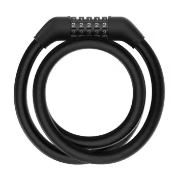 Kabeļa slēdzene Xiaomi BHR6751GL skrejritenim, 1,2 m garums, 1,2 cm diametrs, koda slēdzene, melna