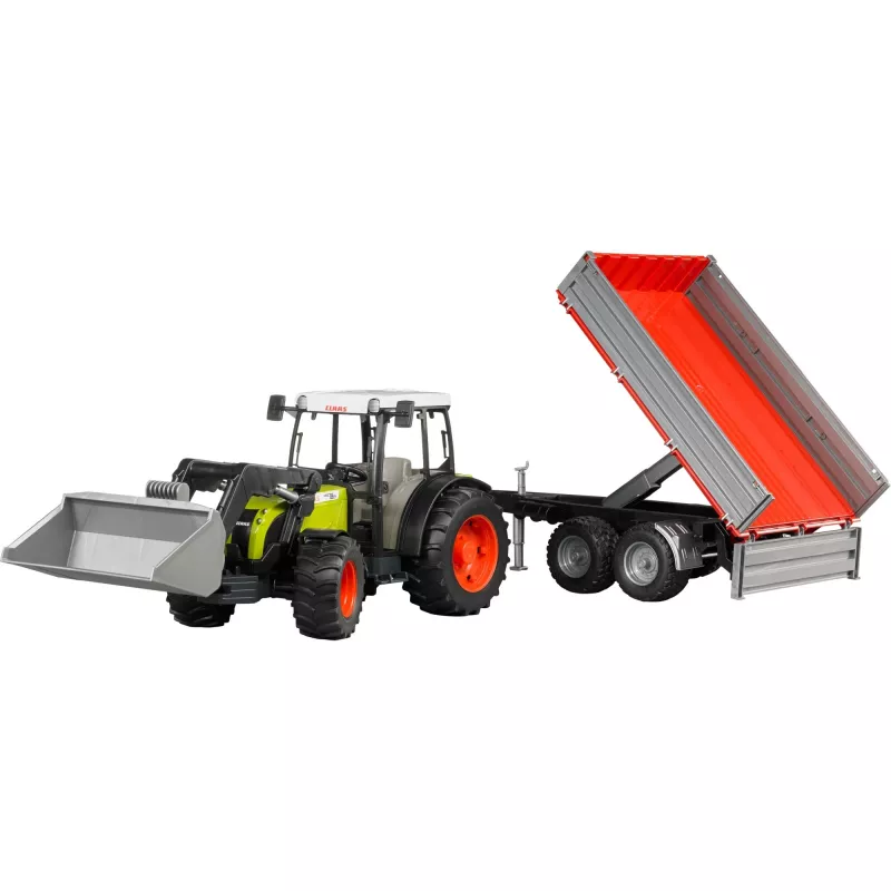 Rotaļu traktors Bruder Claas Nectis 267 F ar pašizgāzēju piekabi