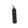 Tracer PowerCord pagarinātājs, 4 kontaktligzdas, 3 m, melns