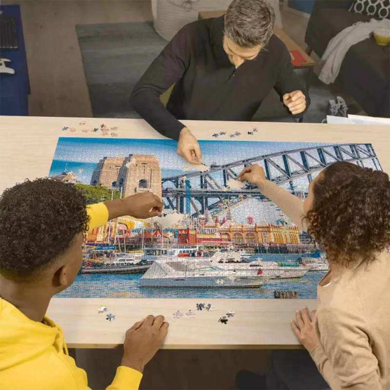 Puzle Ravensburger Secret Sydney 3000 gab. – panorāmas pilsētas ainava 3000 gab.