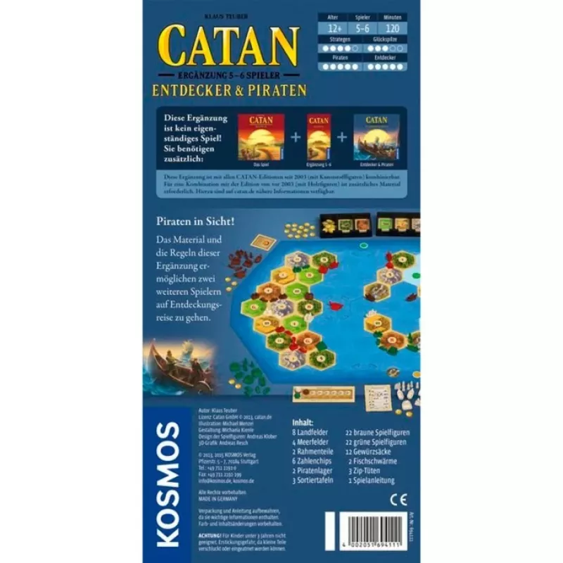 Catan — Izpētnieki un Pirāti paplašinājums, galda spēles paplašinājums