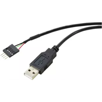 Renkforce RF-5719750 USB kabelis, melns