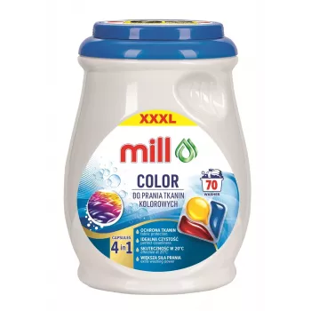MILL PROFESSIONAL 3 kameru krāsas mazgāšanas kapsulas 70 gab.