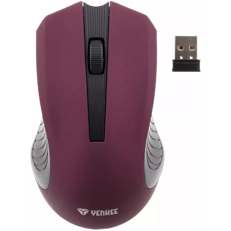 2.4 GHz optiskā simetriskā bezvadu pele, 3 pogas, violeta