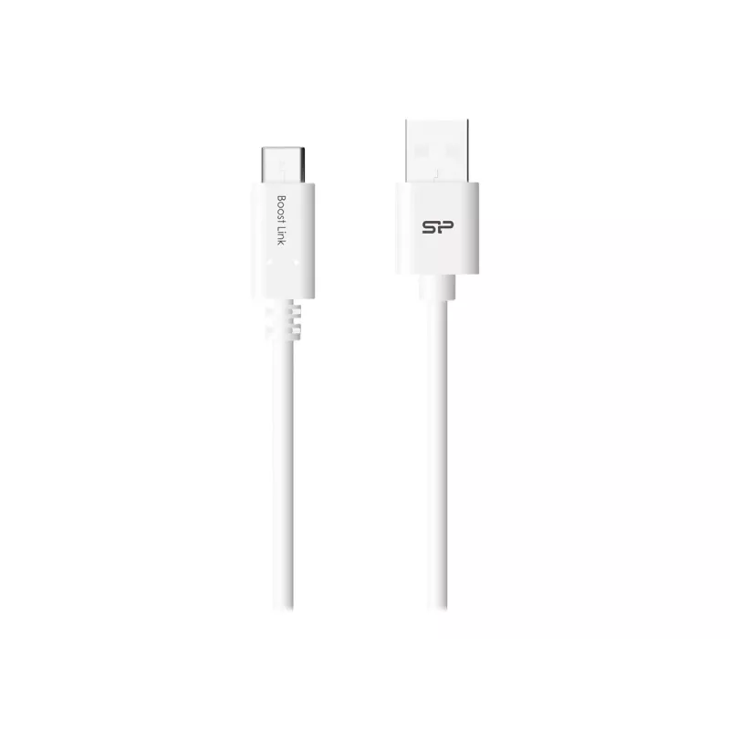 USB kabelis Silicon Power Boost Link PVC LK10AC 1m USB A USB C Balts