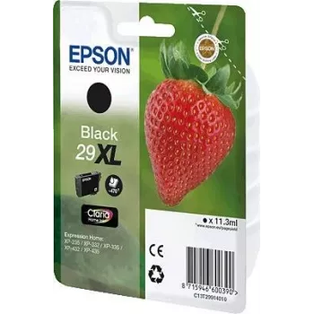 Epson Strawberry 29XL K tintes kasetne 1 gab. Oriģināla Augstas (XL) ietilpības Melna