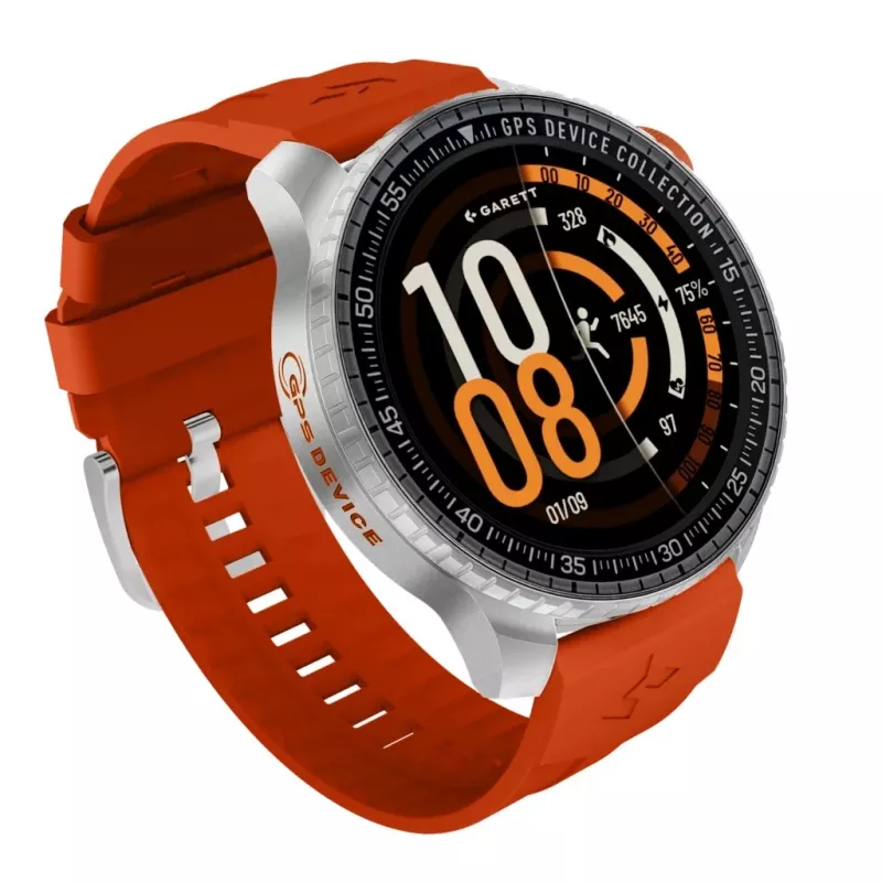 Smartwatch Garett Compass GPS sudraba — Garett Compass GPS srebrny