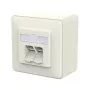 METZ CONNECT pieslēguma ligzda E-DAT C6A LSA++ 2 Port AP reinwei