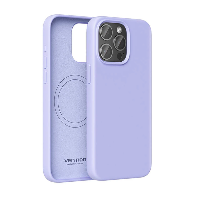 Telefona maciņš Vention Silikona Case KUFV0-40 iPhone 15 Pro Max, purpursarkans, silikons, mīksts pieskārienam, plāns