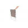 Kempinga krēsls Outwell Blackpool Toffee Tint — 2 kājas, 120 kg ietilpība, 3,3 kg, 56 cm platums, brūns