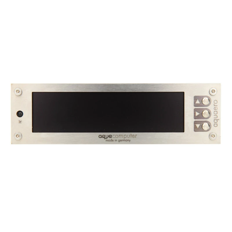 Aqua Computer 53145 ventilatora ātruma regulators LCD nerūsējošais tērauds