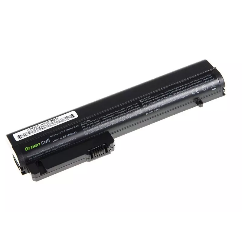 Green Cell - portatīvā datora akumulators (ekvivalents: HP RW556AA, HP HSTNN-C48C) - litija jonu - 6 elementi - 4400 mAh - melns - HP 2510p, Business Notebook nc2400, EliteBook 2530p
