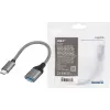 LogiLink USB 3.2 Gen1 Type-C adapteris C/M uz USB-A/S OTG alumīnija 0,15 m