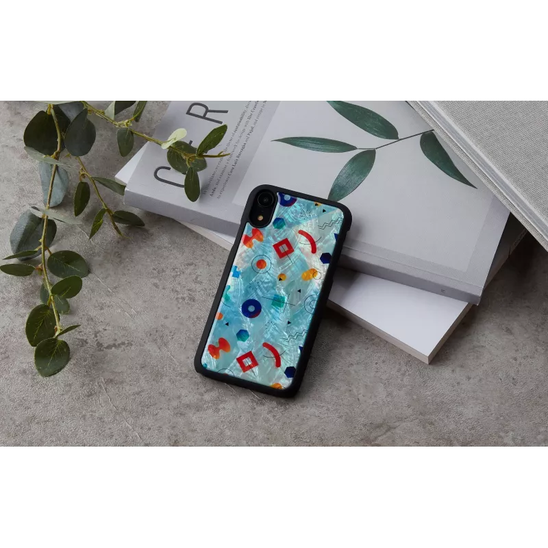 Aizsargājošs tālruņa maciņš iKins iPhone XR — Melns Poppin Rock dizains