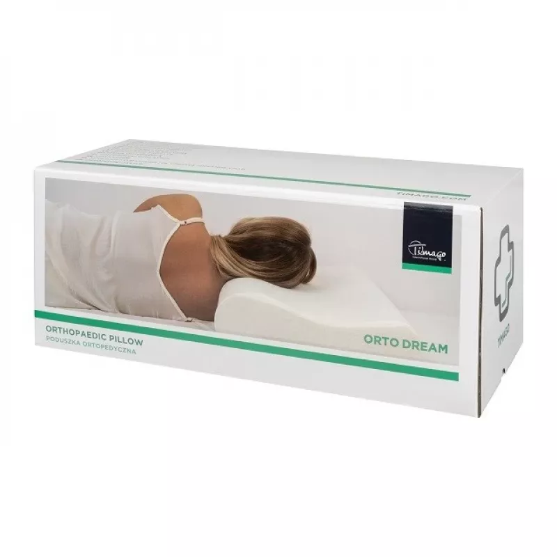 Ortopēdiskais spilvens TIMAGO ORTO DREAM – ergonomisks atbalsts kaklam un galvai