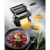Manuāla makaronu mašīna GEFU GF89426 — lazanjas, tagliatelle, tagliolini pagatavošanai; nerūsējošais tērauds un plastmasa; 205×200×155 mm