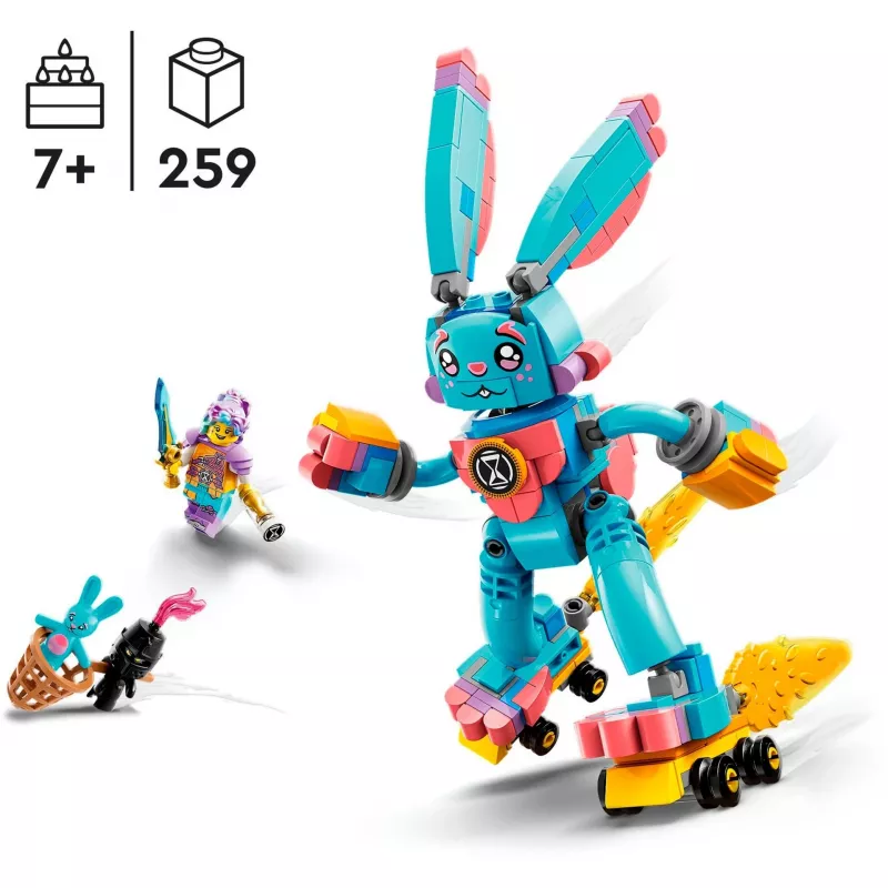 LEGO komplekts DREAMZzz Izzie un Bunchu Trusis 71453 – rotaļu komplekts ar minifigūrām un aksesuāriem