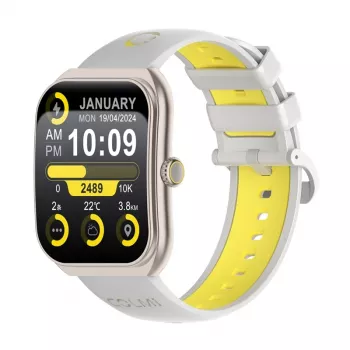 Viedpulkstenis Colmi P86 Gold ar Bluetooth un sirds ritma monitoru