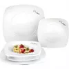 Galda piederumu komplekts LAMART LT9002 — 6 gab. porcelāna šķīvji: 2×25cm, 2×20cm, 2×17cm, balts