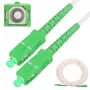 Patchcord Extralink SC/APC–SC/APC vienmoda G.657.A2 3 mm vienkāršs LSOH 10 m, balts