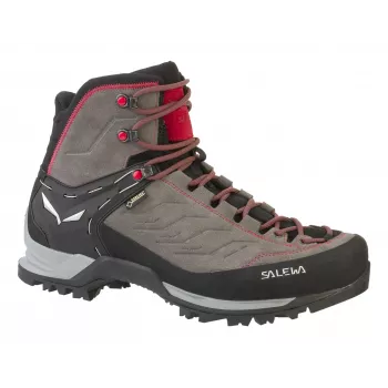 Salewa MTN Trainer Mid GTX vīriešu pieaugušo Charcoal, pelēka, Sarkans