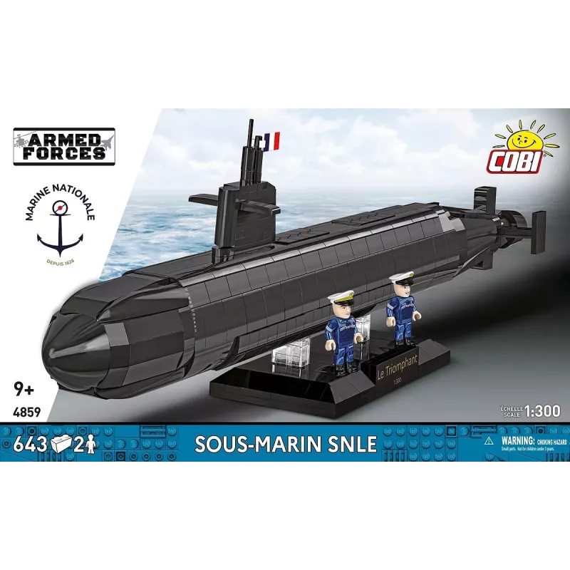 Cobi Blocks Sous-Marin SNLE konstrukciju komplekts — 643 detaļas