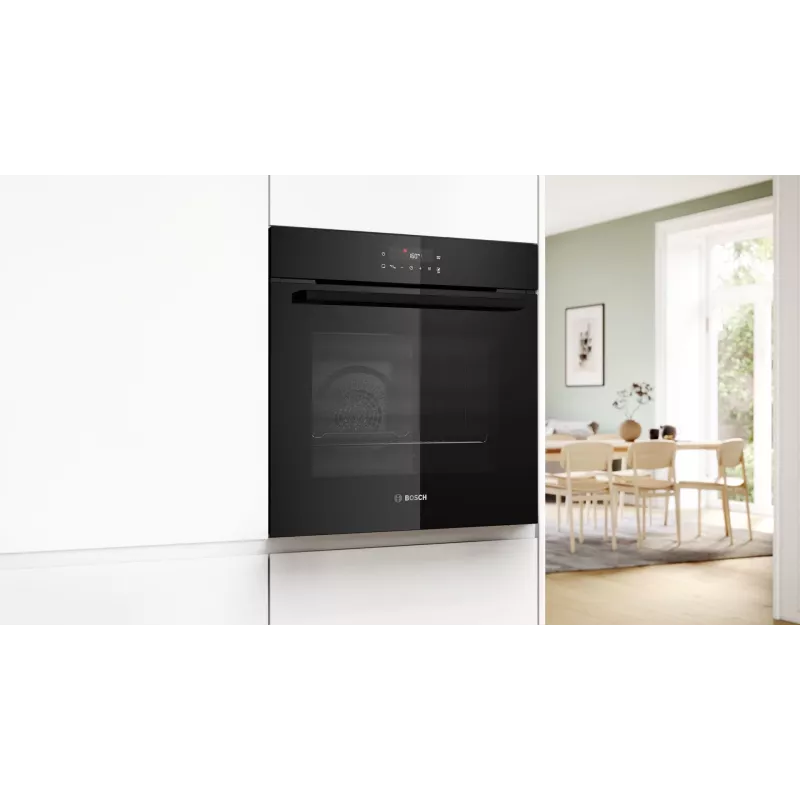 BOSCH Serie 2 HBA571BB4 krāsns 71 L 3600 W Melna + BOSCH HEZ538000 sliedes