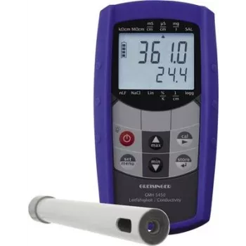 Greisinger GMH 5450-425 komplekts kombinētais mērinstruments vadītspējai, sāļumam, izšķīdušajām cietvielām (TDS), temperatūrai (603921)