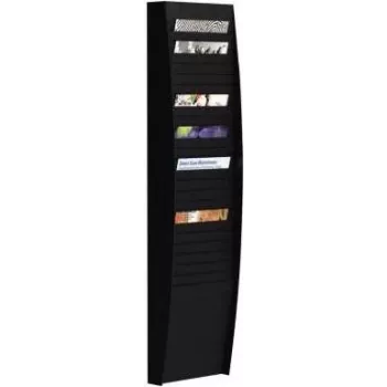 Paperflow šķirošanas tāfele ar 25 kabatiņām melna sienas organizators A4V1X25.01 A4 dokumentiem