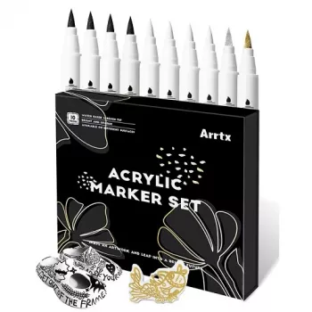 Akrila marķieri Arrtx LC303601 10 gab. komplekts, 4 krāsas
